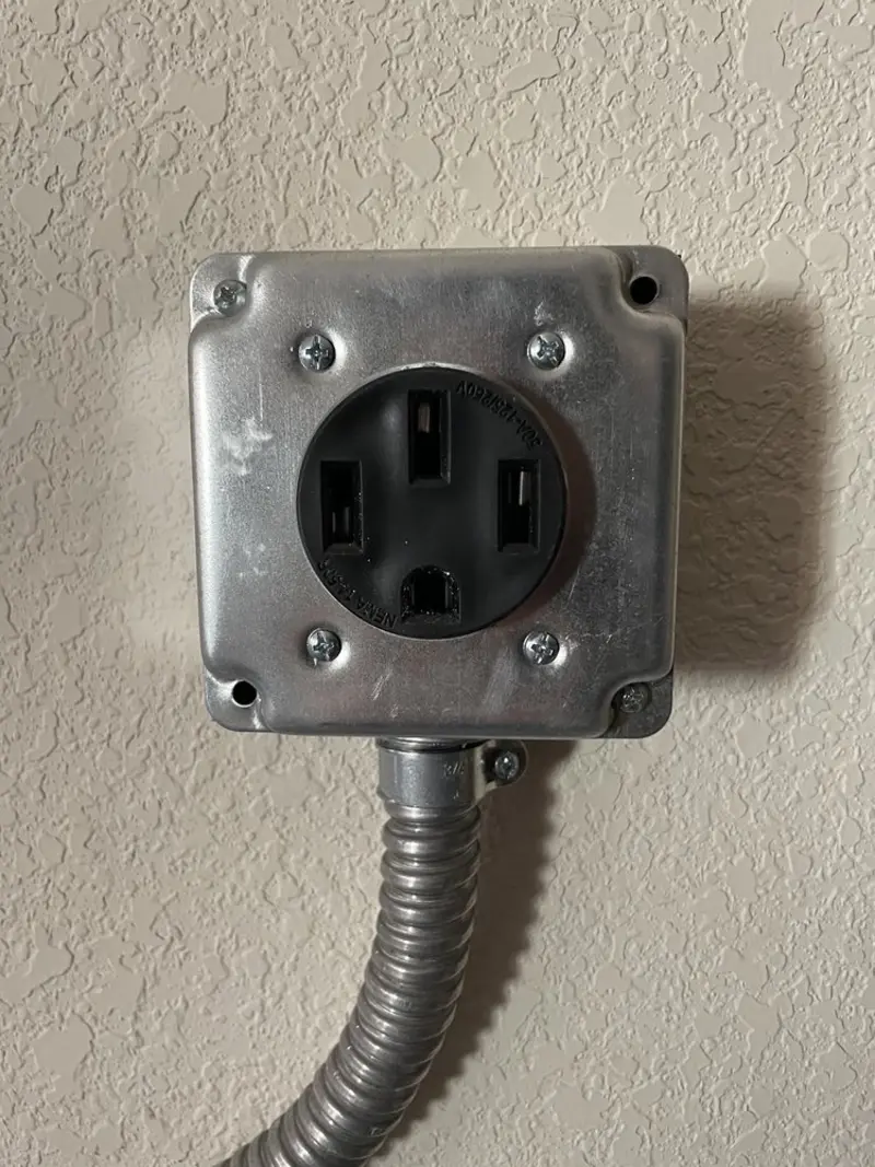 NEMA 14-50 outlet installed for Electrical Panel Upgrade in Kearney